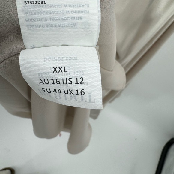 Bardot Women's Silver Champagne Slip Dress Tie Back Size XXL / US 12 NWOT - Picture 12 of 12